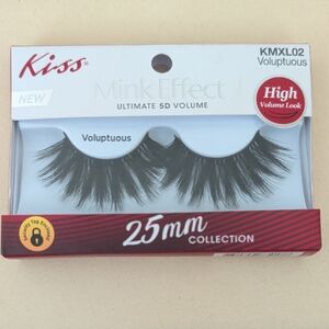 Kiss Mink Effect Ultimate 5D Volume 25mm Collection Faux Lashes Voluptuous New